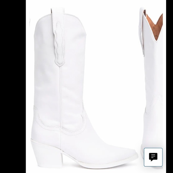 Jeffrey Campbell White Floured Western Boots - Picture 4 of 9